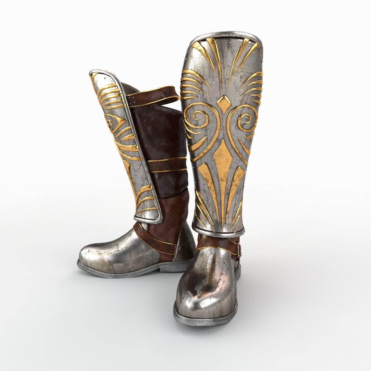 3d armor boots model