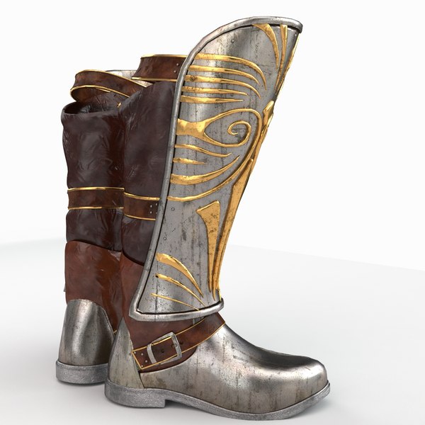 3d armor boots model