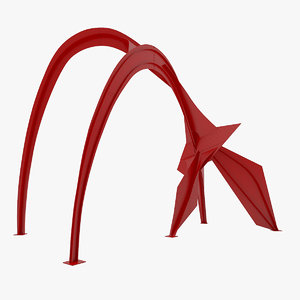 3d model flamingo sculpture
