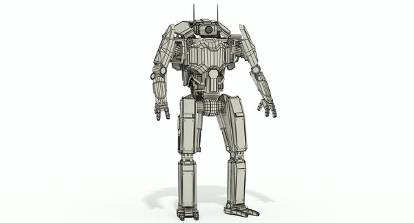 sci-fi robot 3d max