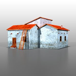 spanish house 3d max