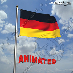 3d model german flag