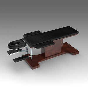 3d massage table model