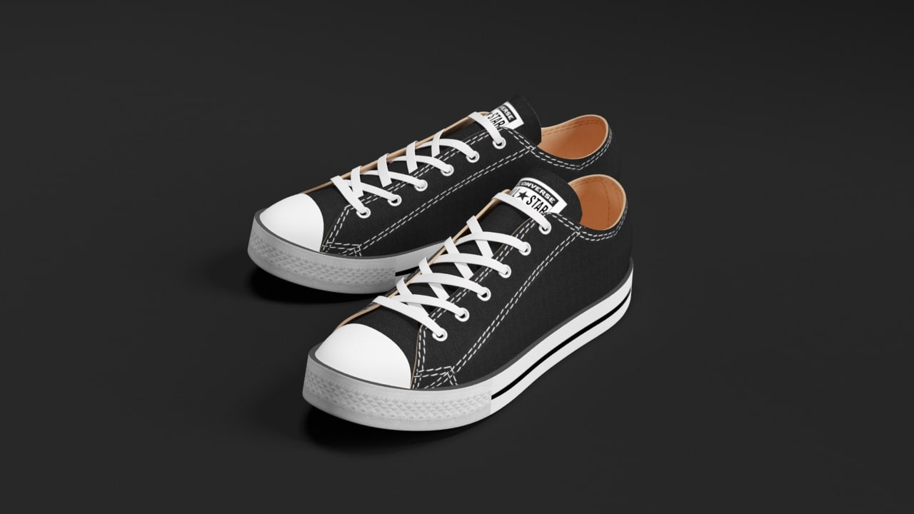 Converse 3d Models For Download Turbosquid