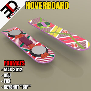 future hoverboard 3d model