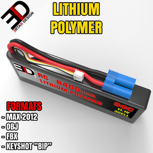 lithium polymer 3d model