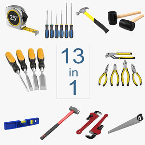 3d tools set 6 model