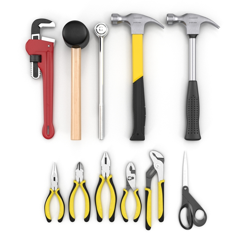 3d tools set 6 model