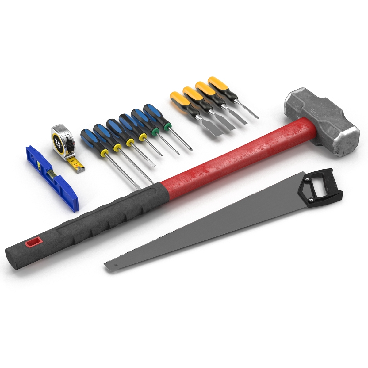 3d tools set 6 model