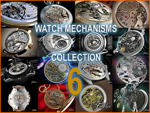 3d watch mechanisms model