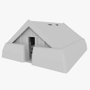 3d model viking house interior
