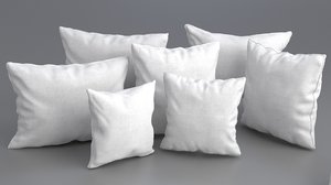 3ds solid pillow set