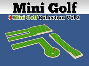 3d mini golf course 3 model