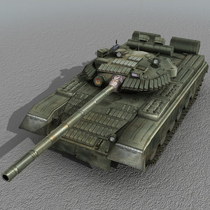 t80 tank russian 3d model