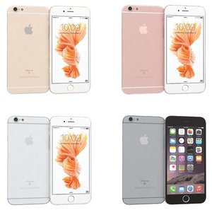apple iphone 6s colours 3d max