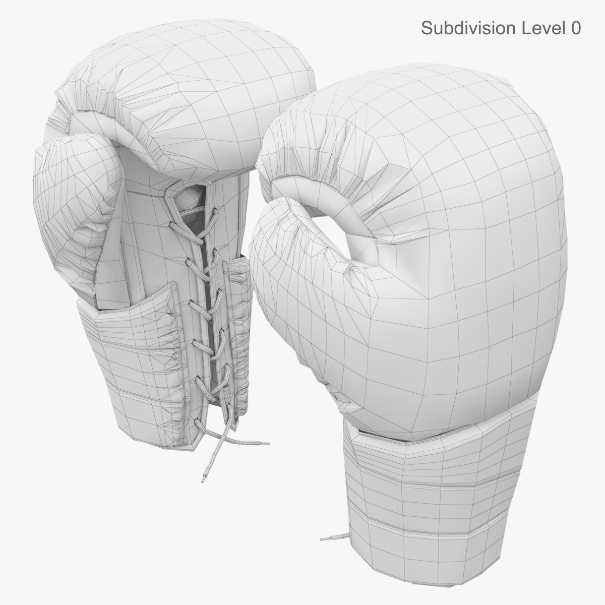 3d model boxing gloves everlast protex