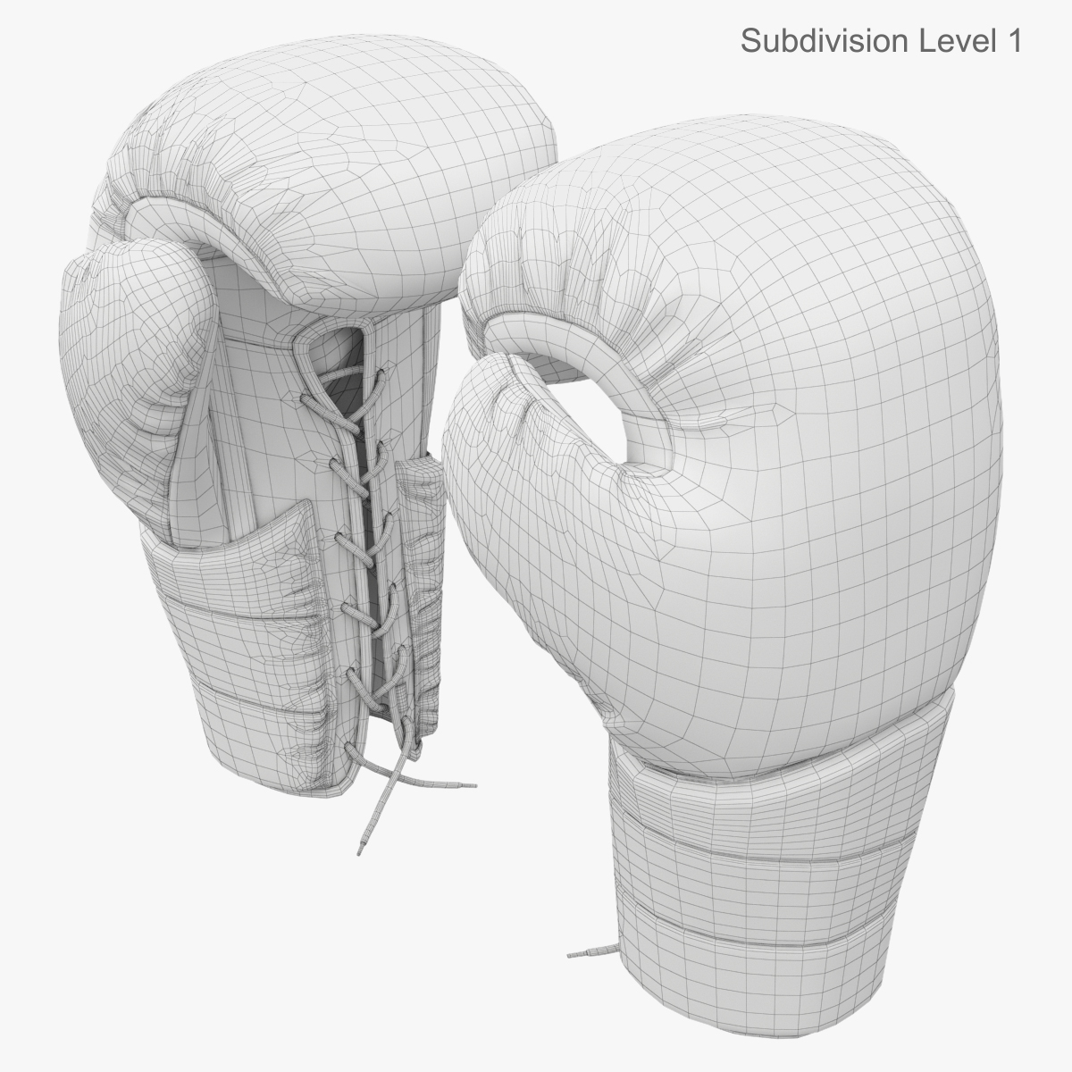 3d model boxing gloves everlast protex