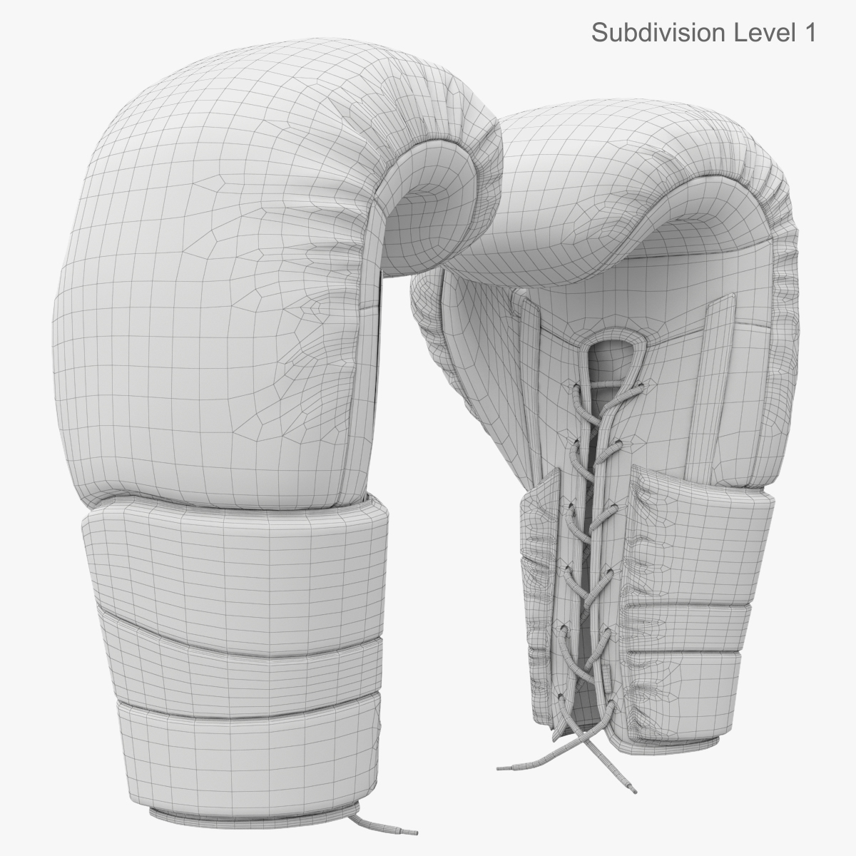 3d model boxing gloves everlast protex