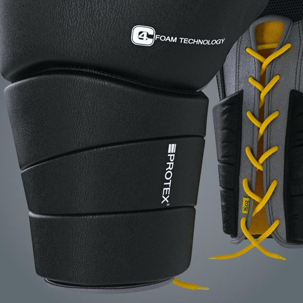 3d model boxing gloves everlast protex