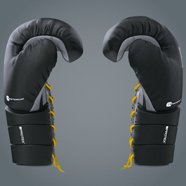 3d model boxing gloves everlast protex