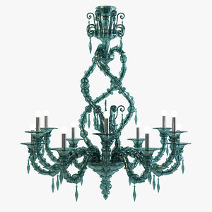 3d model san giorgio chandelier barovier