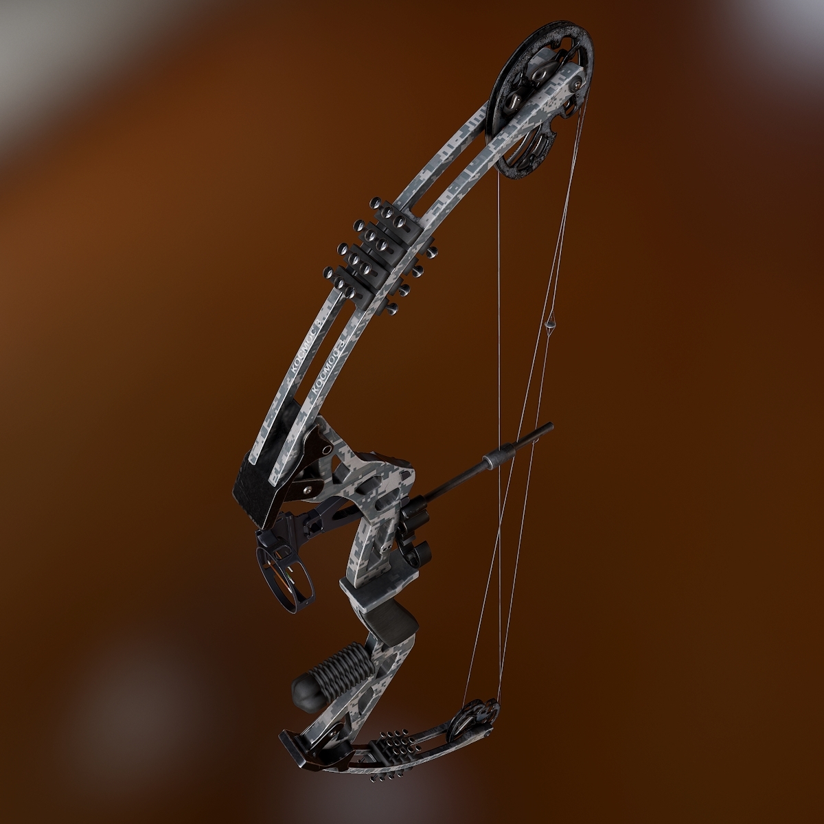 3d model modern bow compound