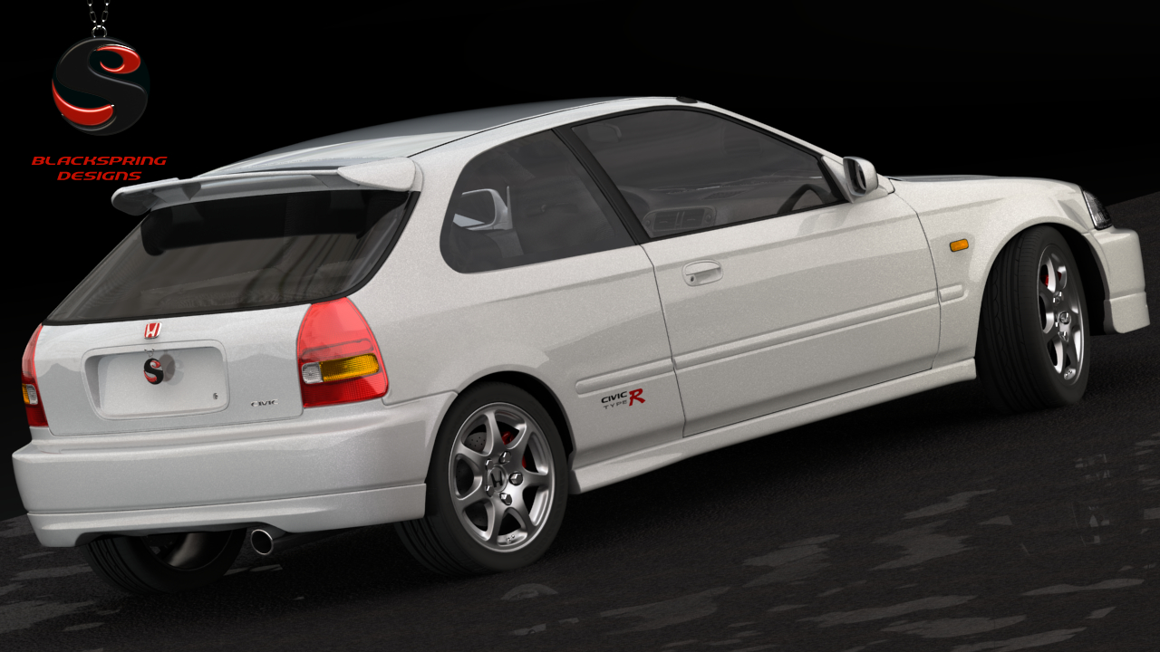 3d honda civic type-r 1997