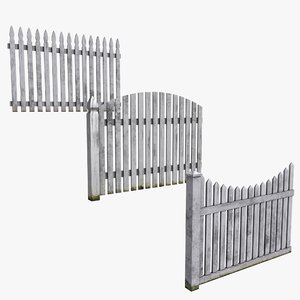 3d model set fences