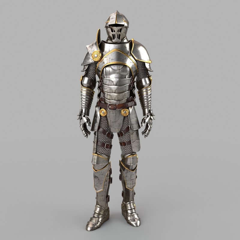 3d Model Medieval Armor 8635