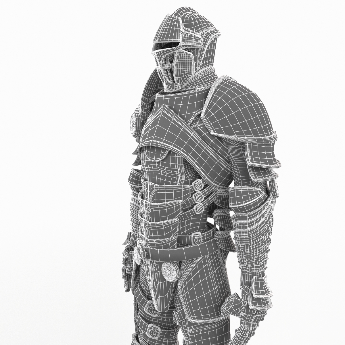 3d model medieval armor