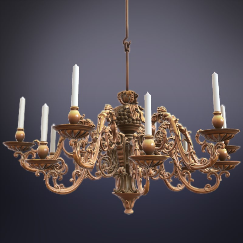 Chandelier 3D Models for Download TurboSquid