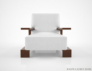 ralph lauren bryant chair 3d model