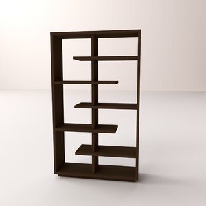 3d bookshelf v1 model