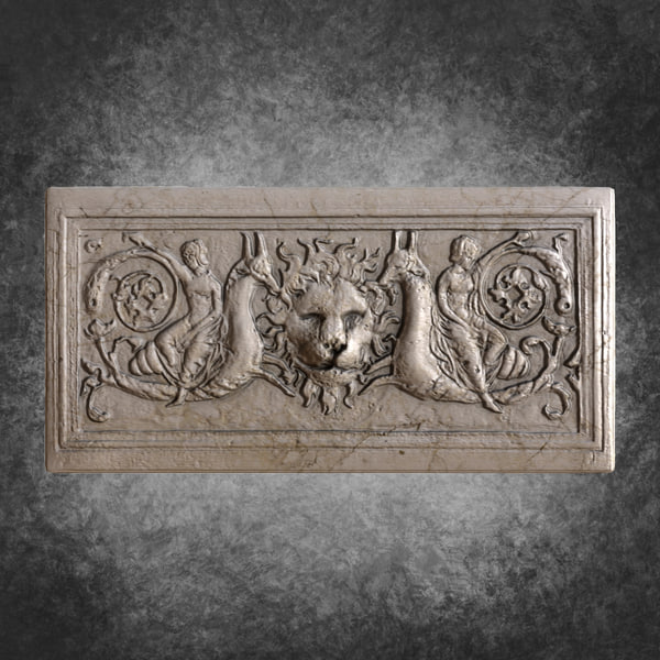 Modele 3d De Bas Relief Grec Lion Turbosquid