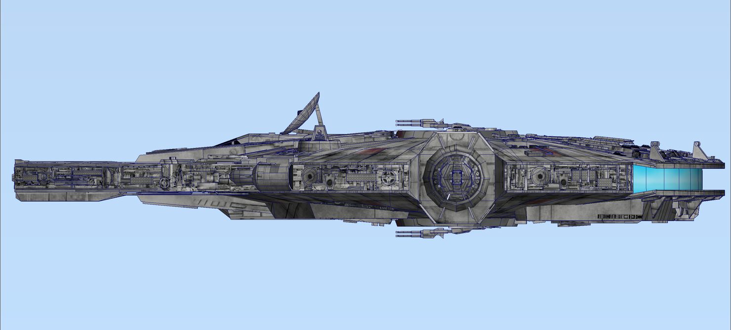 3ds max star wars millennium falcon