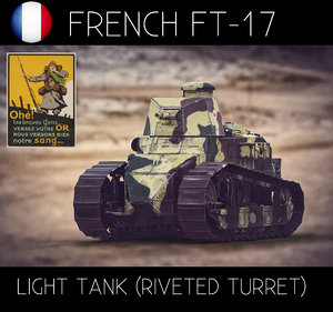 x renault ft17 light tank