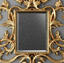 3d baroque frame mirror model