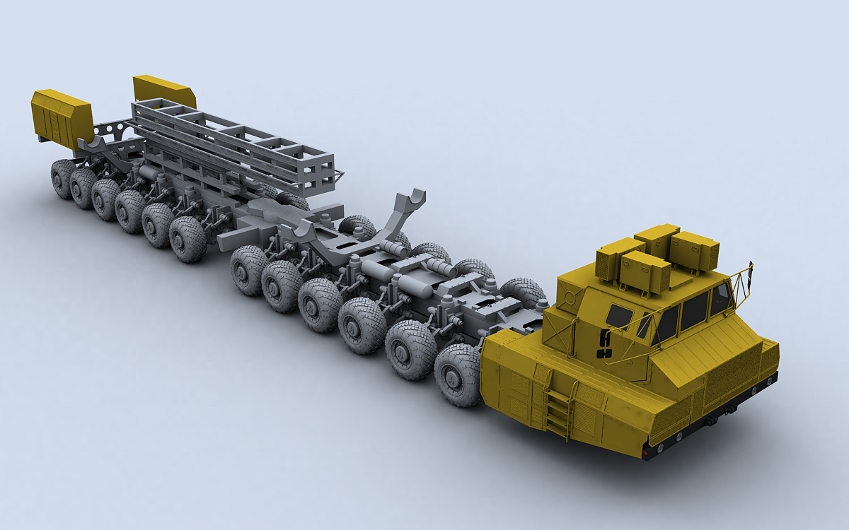 maz 7907 24x24俄罗斯导弹3d模型