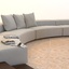 circular sofa conversation 3ds