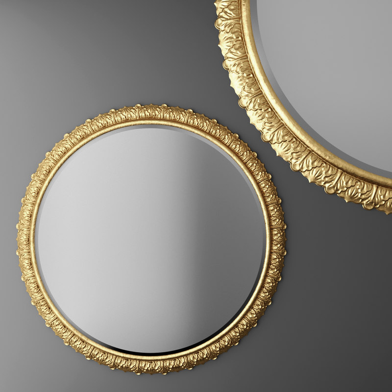 Download 3d Baroque Frame Mirror