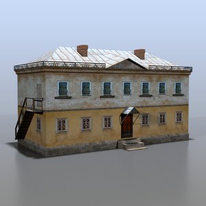 3d model of house rural russia