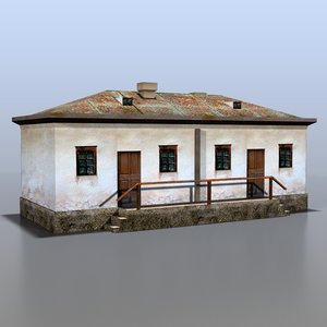 3d model house rural russia