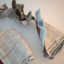 crumpled newspaper paper 3d model