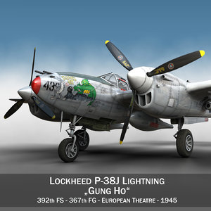 3d lockheed lightning - gung