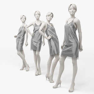 3d dress mannequin model