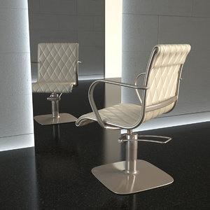 chair hair alu-chair 3d model