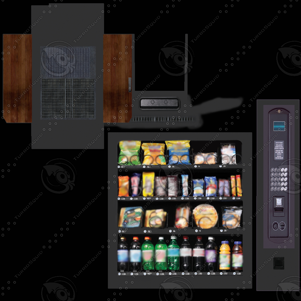 free snack machine 3d model