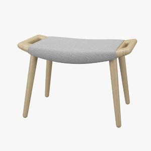 3d wegner stool chair pp model