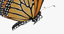 3d monarch butterfly flying