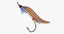 3d fly fishing lure model